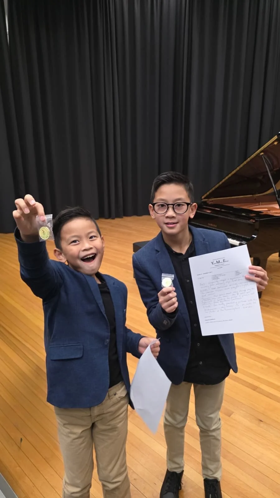 Boys proud of their achievements