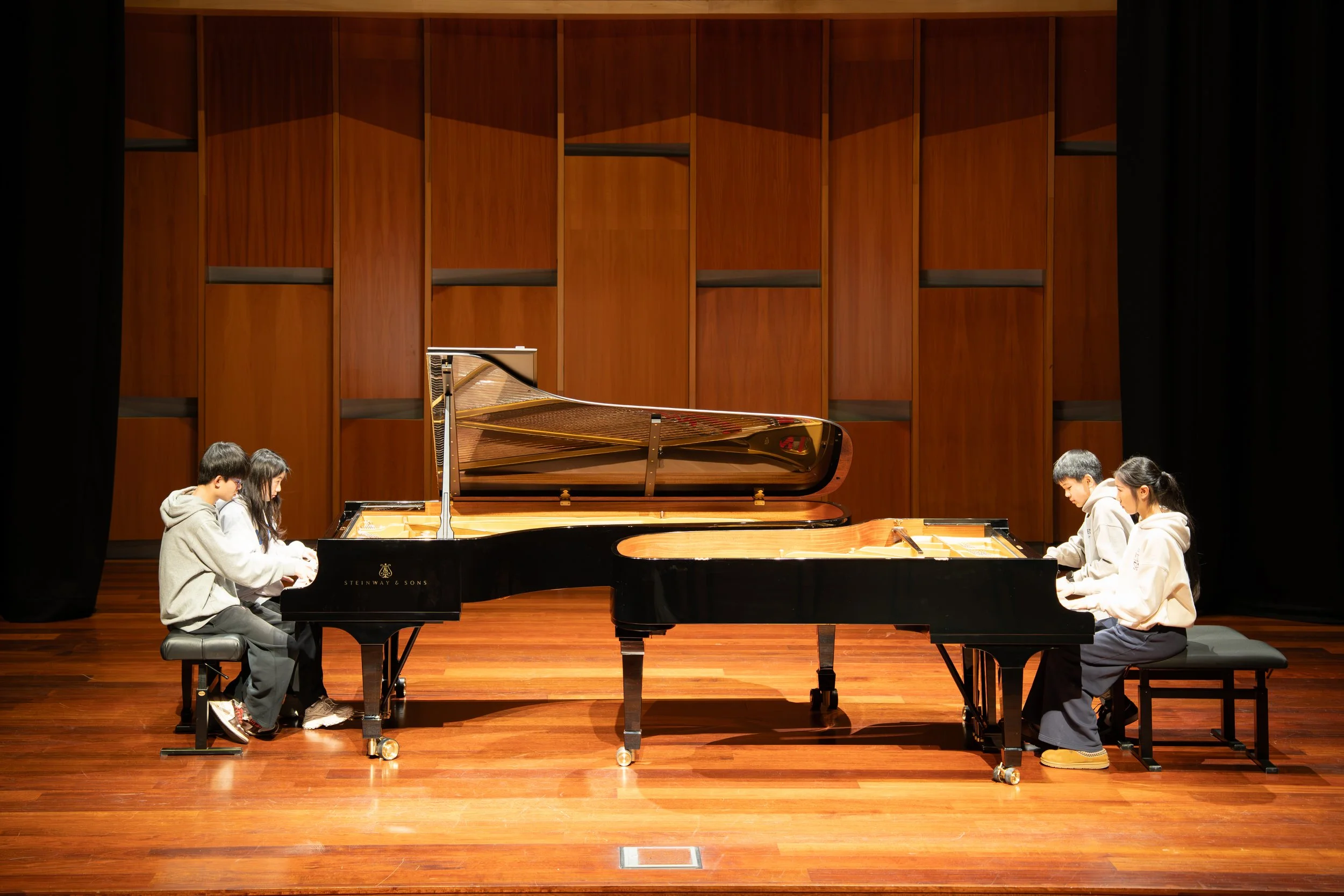 Graced with a Steinway D &amp; a  Steinway B