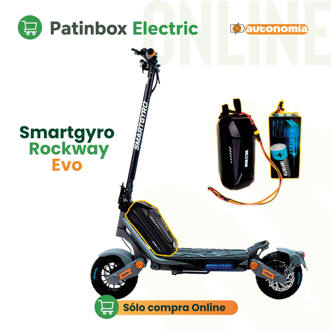 Batería externa de autonomía 48V para patinete eléctrico Smartgyro Rockway Evo