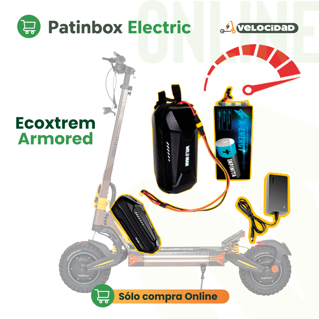 Batería de velocidad 12V patinete eléctrico Ecoxtrem M41 Armored