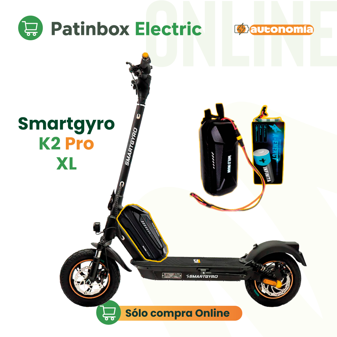 Batería externa de autonomía 48V para patinete eléctrico Smartgyro K2 PRO XL