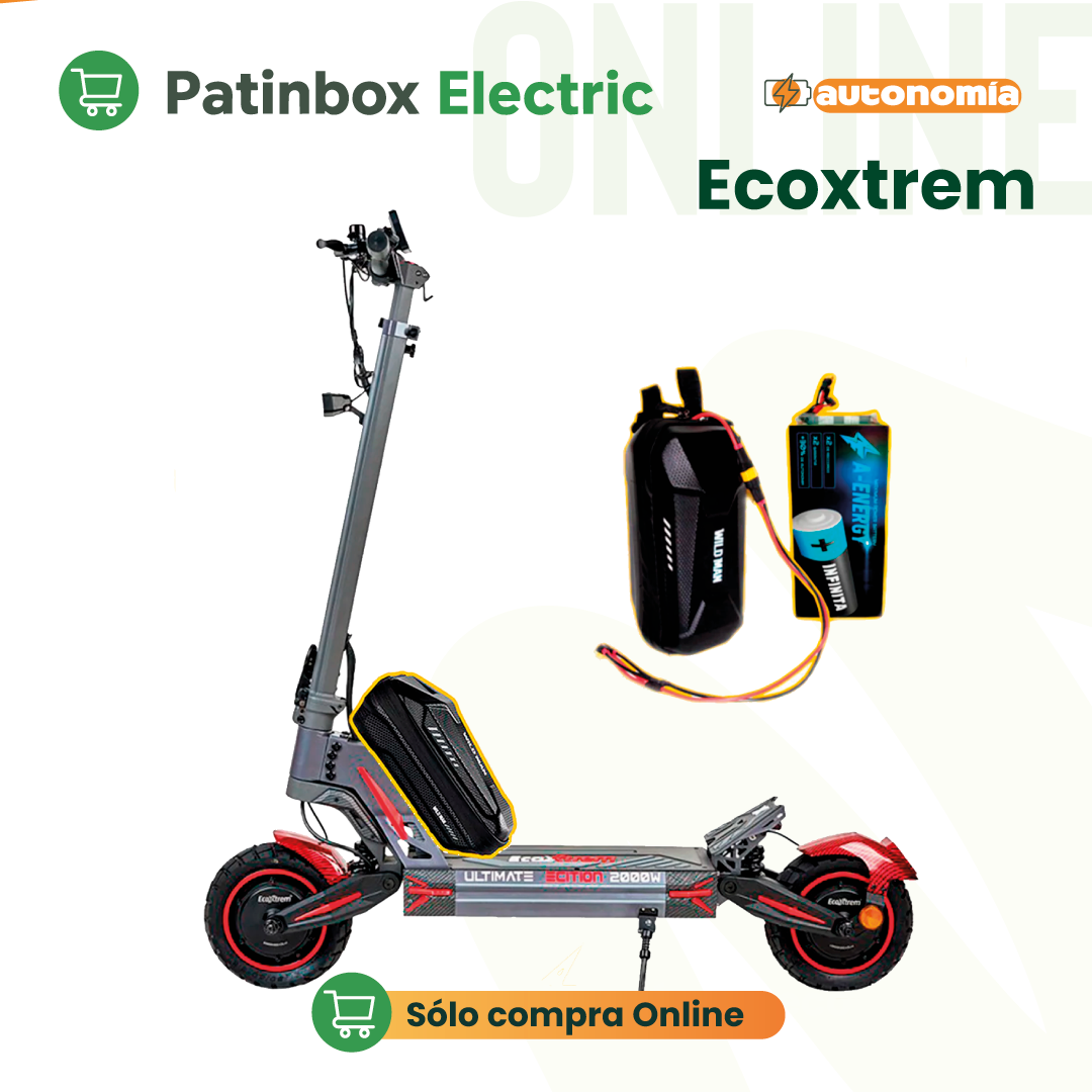 Batería externa de autonomía 52V para patinete eléctrico Ecoxtrem M41 Tank Dual Motor