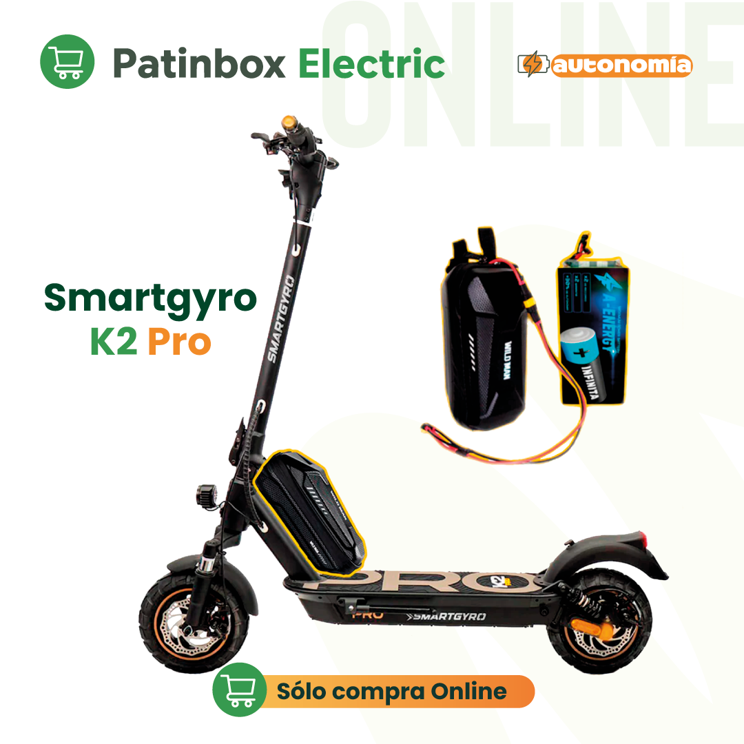 Batería externa de autonomía 48V para patinete eléctrico Smartgyro K2 PRO