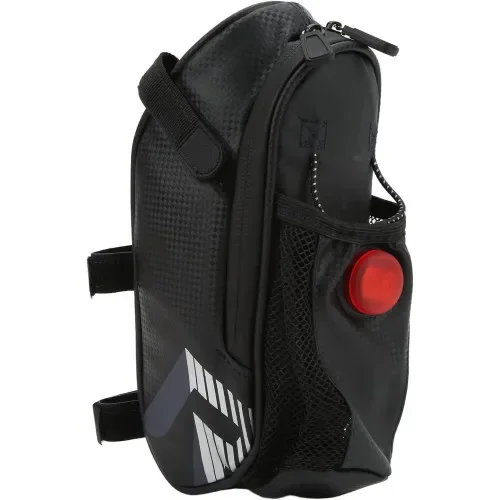 Bolsa trasera «F12-3» con luz LED - 9x25x10cm (baterias incluidas)