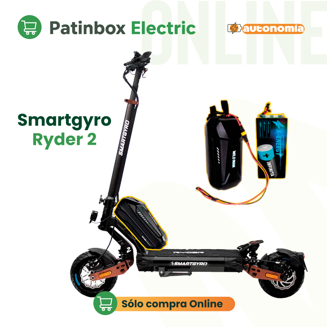 Batería externa de autonomía 48V para patinete eléctrico Smartgyro Ryder 2