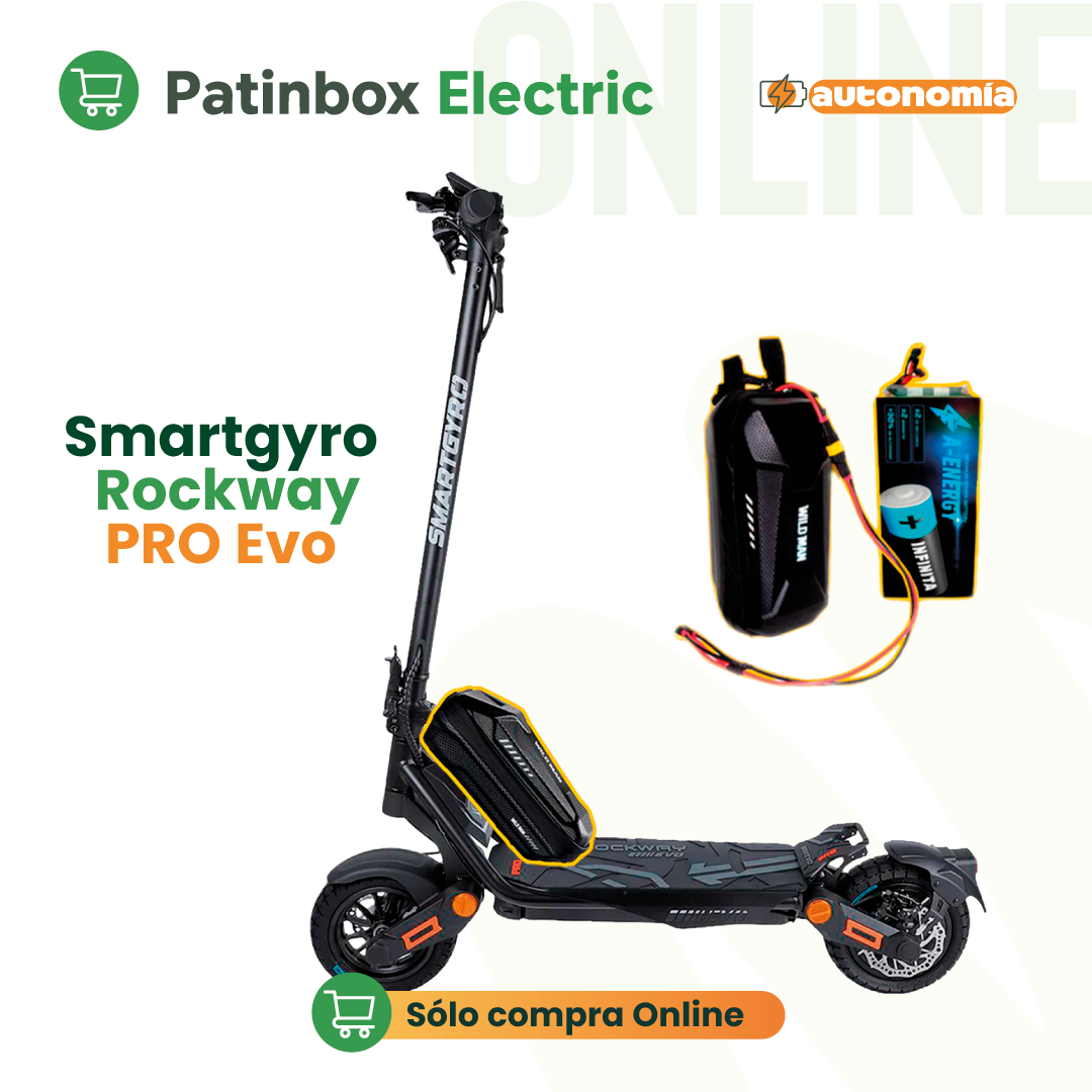 Batería externa de autonomía 48V para patinete eléctrico Smartgyro Rockway PRO evo
