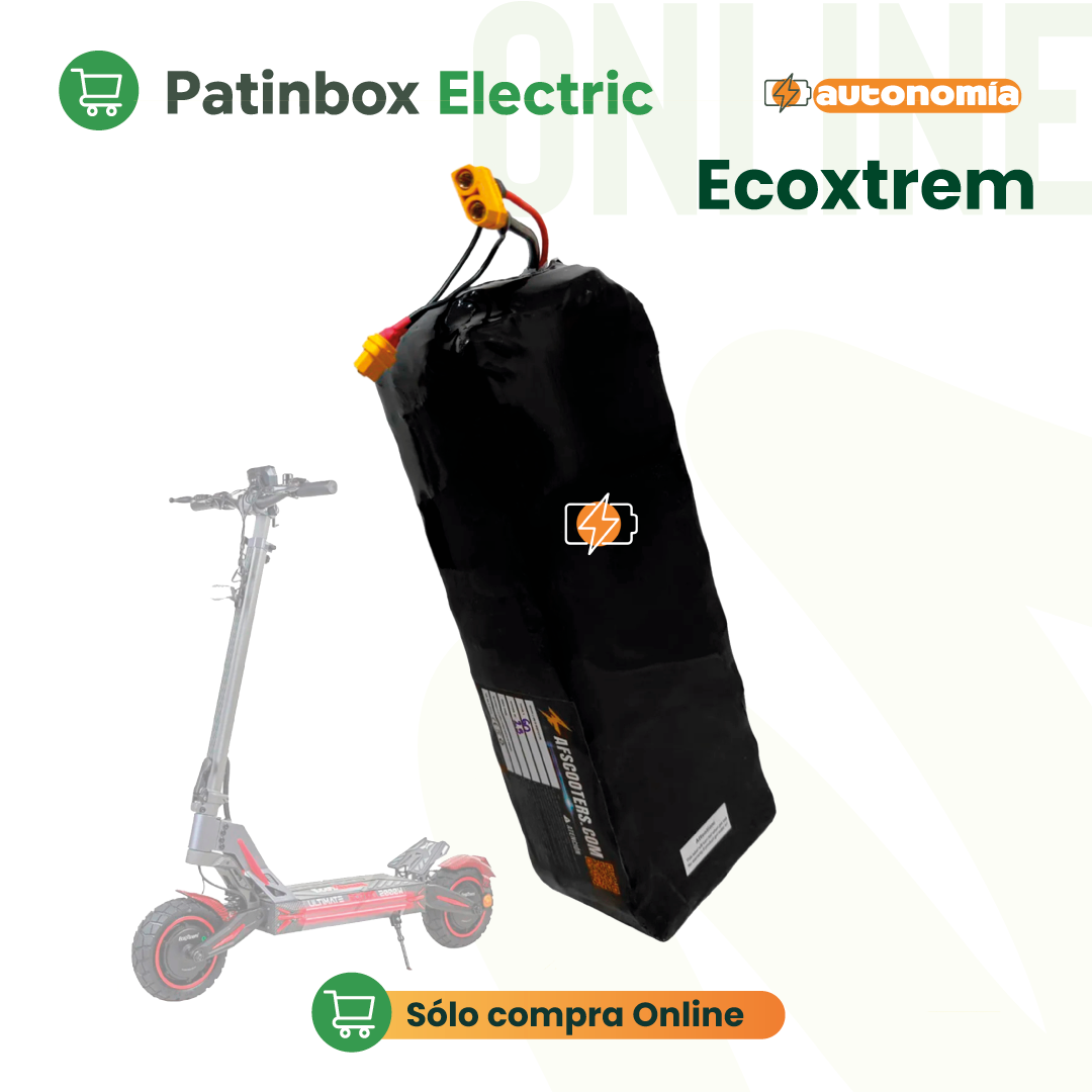 Batería interna de autonomía 52V para patinete eléctrico Ecoxtrem M41 Tank Dual