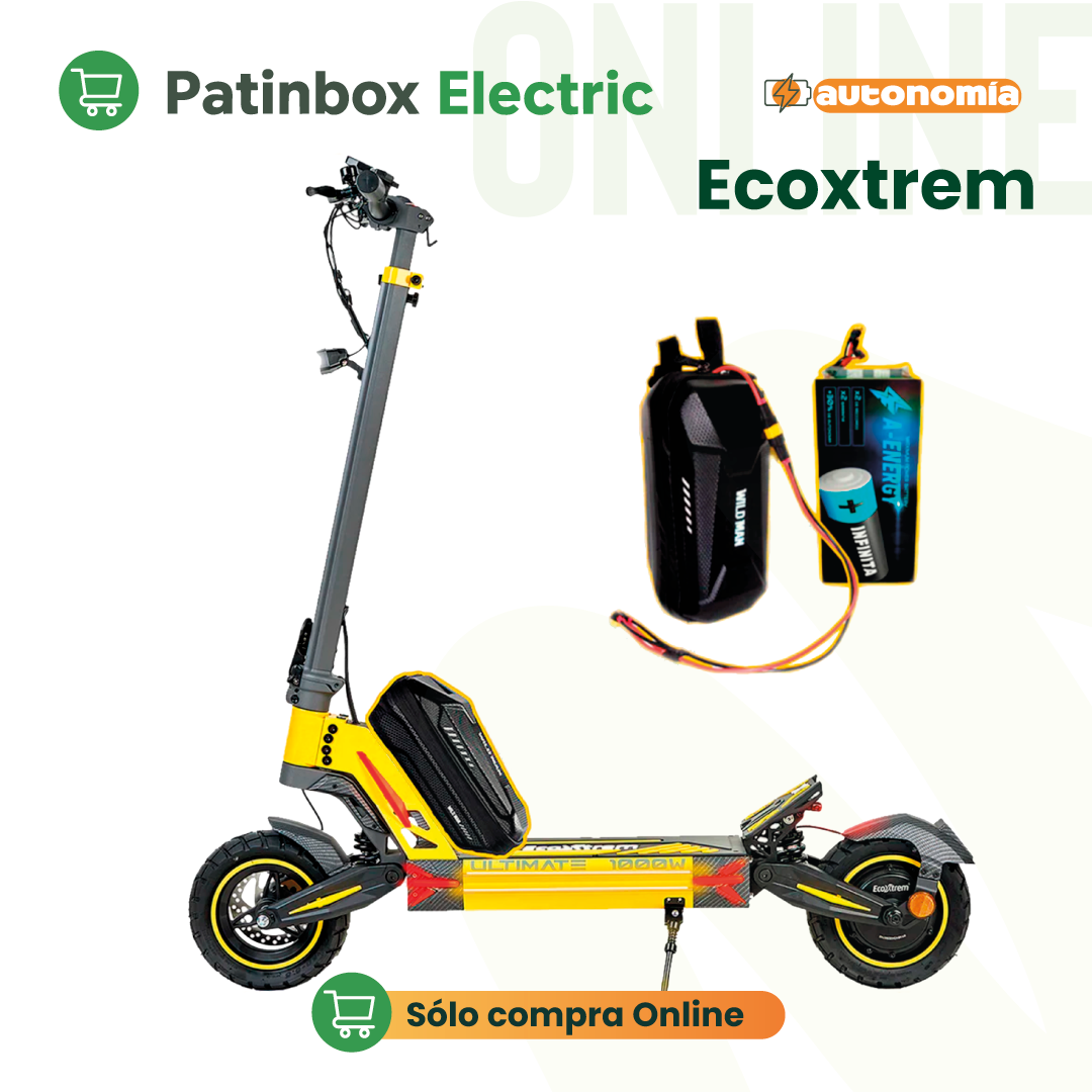 Batería externa de autonomía 48V para patinete eléctrico Ecoxtrem M41 Tank