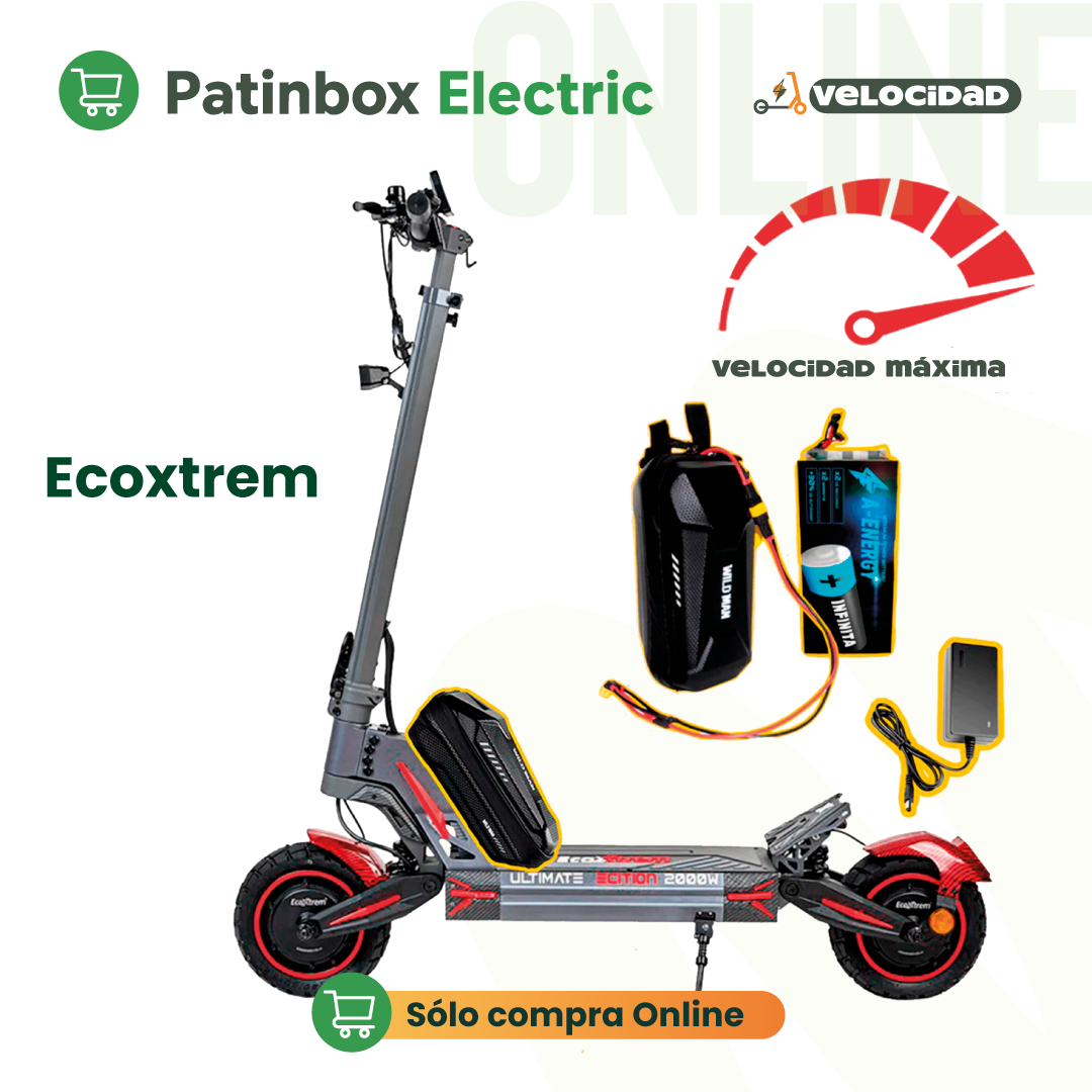 Batería de velocidad 12V para patinete eléctrico Ecoxtrem M41 Tank Dual motor