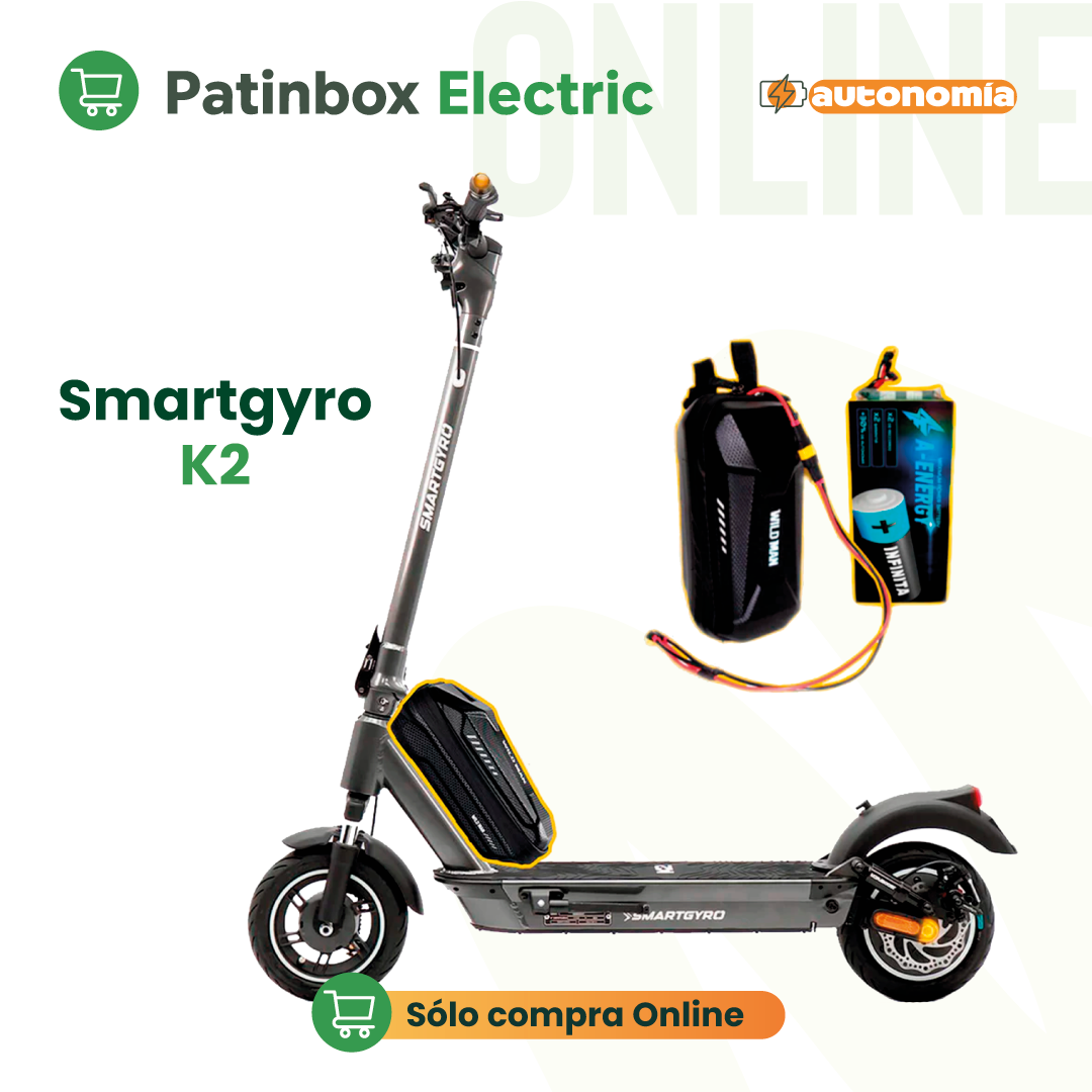 Batería externa de autonomía 48V para patinete eléctrico Smartgyro K2