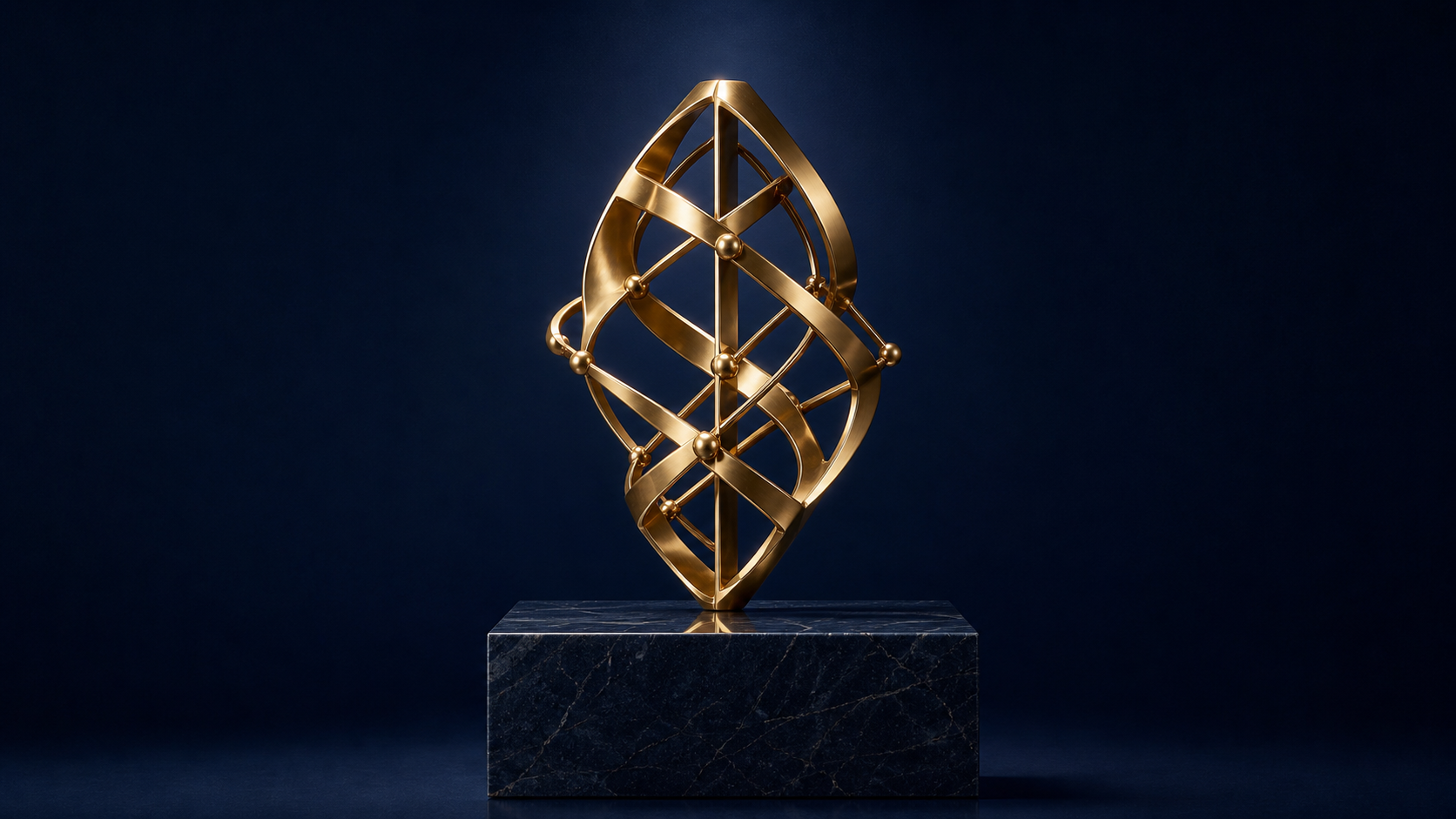 The science, cast in brass