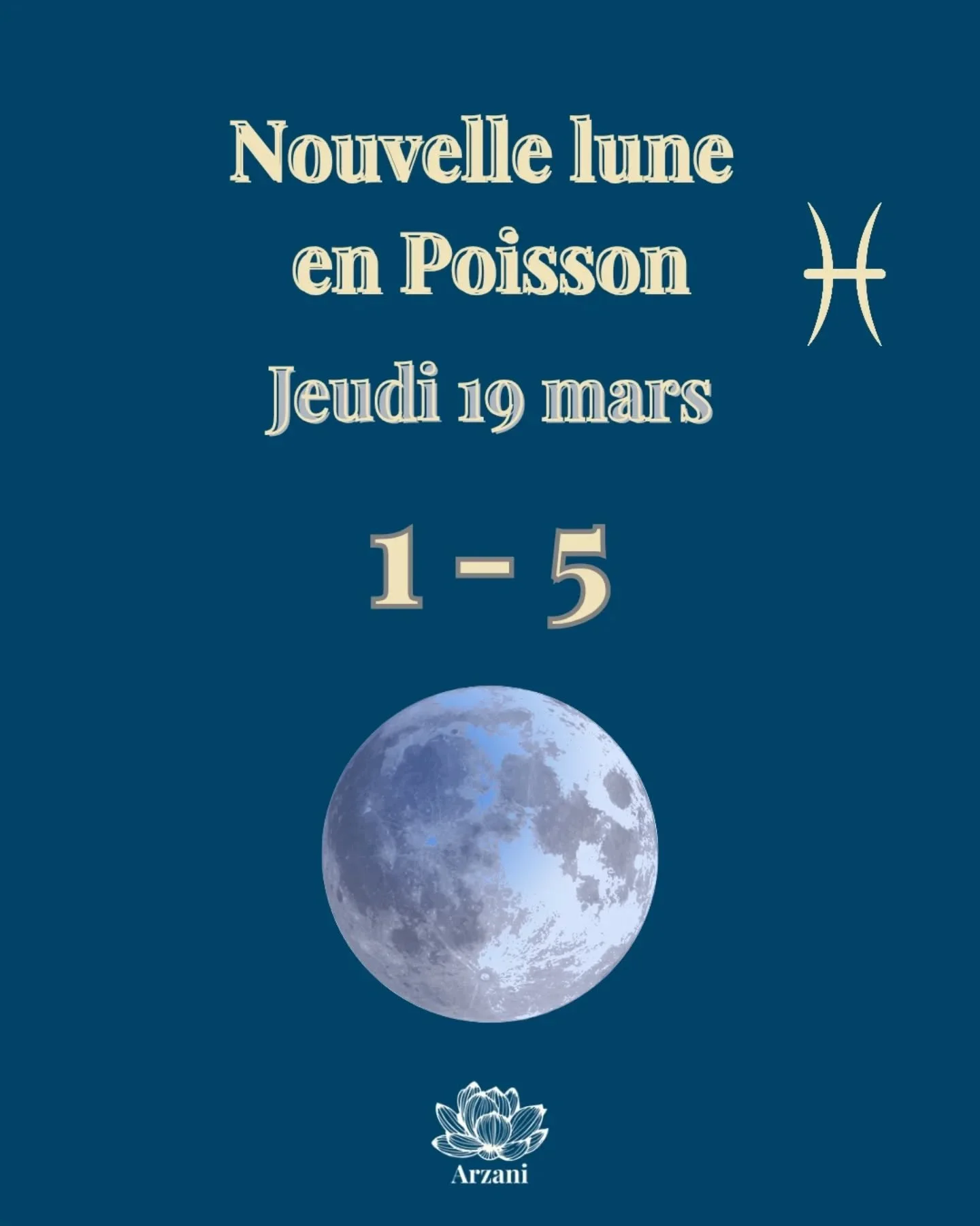 🌑 Nouvelle Lune en Poissons ♓️
Une &eacute;nergie douce de renaissance, guid&eacute;e par l&rsquo;intuition et &eacute;clair&eacute;e par une nouvelle conscience.

C&rsquo;est un moment pour ressentir, l&acirc;cher, et oser un nouveau d&eacute;part&
