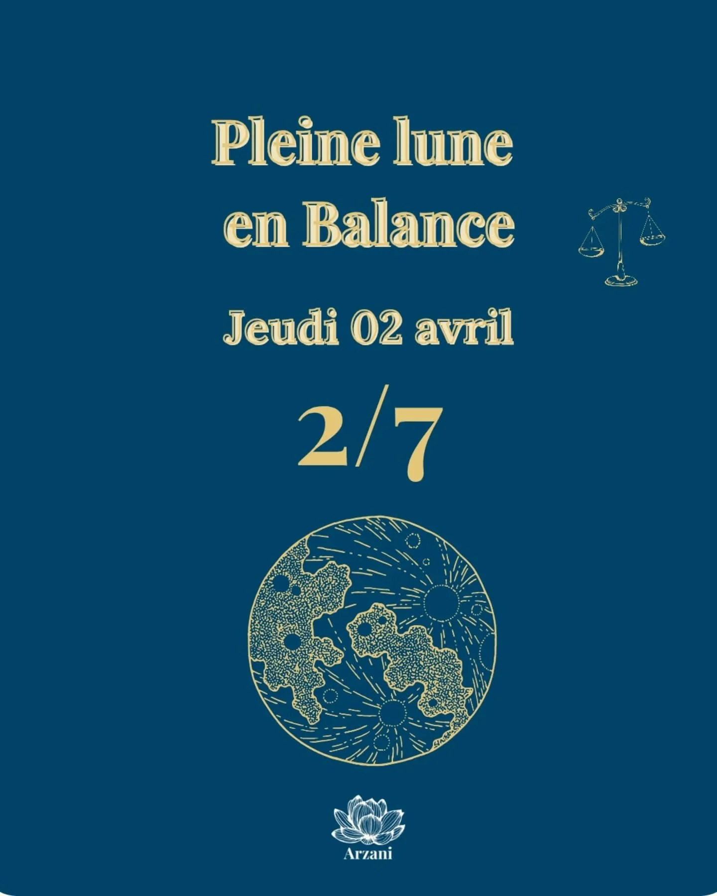🌕 Pleine Lune en Balance &ndash; &Eacute;coute &amp; R&eacute;alignement ✨

Une lunaison sous les vibrations du 2 et du 7 pour le total du jour, entre relation, recherche d'harmonie, introspection, clart&eacute; et direction int&eacute;rieure&hellip