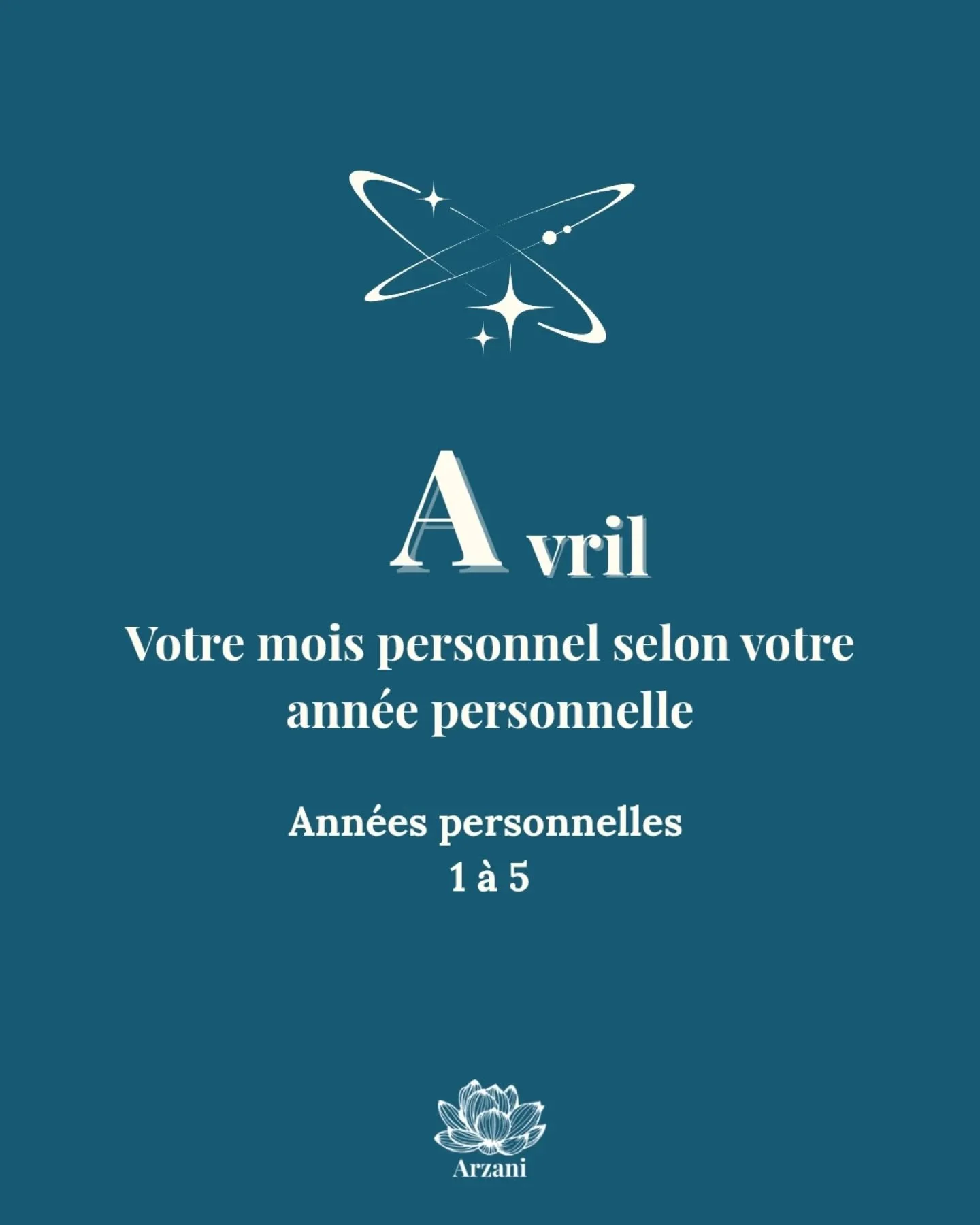 ☀️ Avril vibre sur le 5 :  mouvement, v&eacute;rit&eacute;, transmission. Mais ce 5 prend appui sur le 4 d'avril : vos fondations, votre m&eacute;moire, votre corps qui sait.

Chaque ann&eacute;e personnelle vit ce mois &agrave; sa fa&ccedil;on. ✨

?