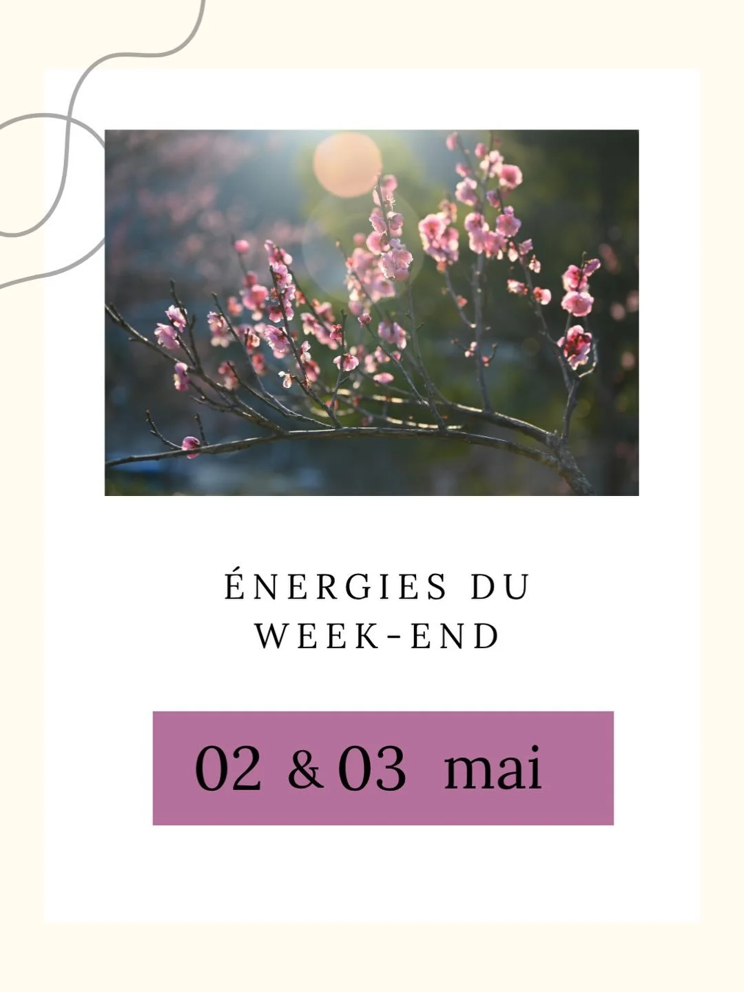 🦋 Samedi puissance &amp; int&eacute;grit&eacute; &middot; Dimanche cr&eacute;ativit&eacute; &amp; l&acirc;cher-prise 🌿 Ce week-end, la vie vous invite &agrave; accomplir, puis &agrave; lib&eacute;rer. Deux mouvements, une seule respiration. ✨ Beau 