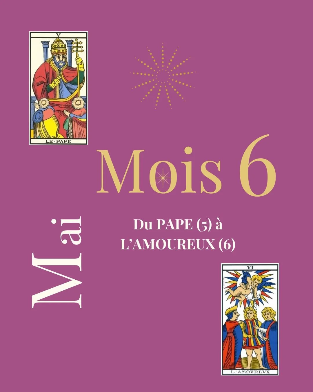 ✨ Mai 2026 vibre sous le signe du 6, L&rsquo;Amoureux. Mais pas n&rsquo;importe quel 6. Un 6 n&eacute; du 15, Le Diable, celui qui nous montre nos cha&icirc;nes avant de nous rendre notre libert&eacute;.

Ce mois-ci, les &eacute;nergies nous invitent
