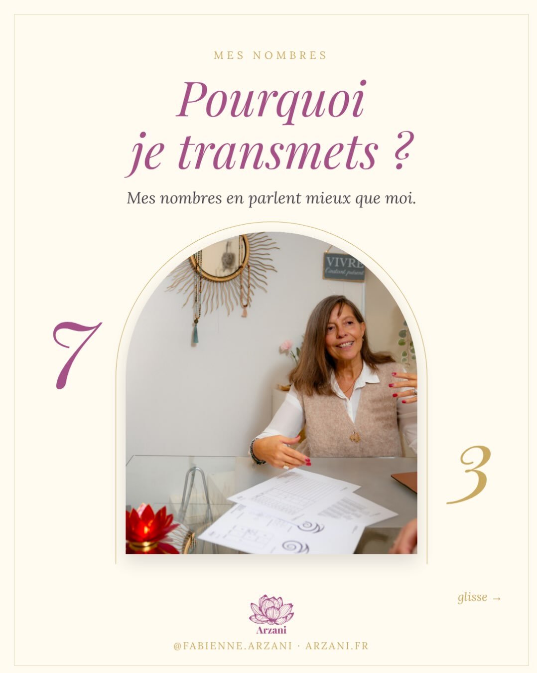 🌟 Pourquoi transmettre ? Mes nombres en parlent mieux que moi ✨

✨ Je suis chemin de vie 7. Le 7, c&rsquo;est la qu&ecirc;te de sens, l&rsquo;introspection, la recherche de v&eacute;rit&eacute;. Toute ma vie, j&rsquo;ai cherch&eacute; &agrave; compr