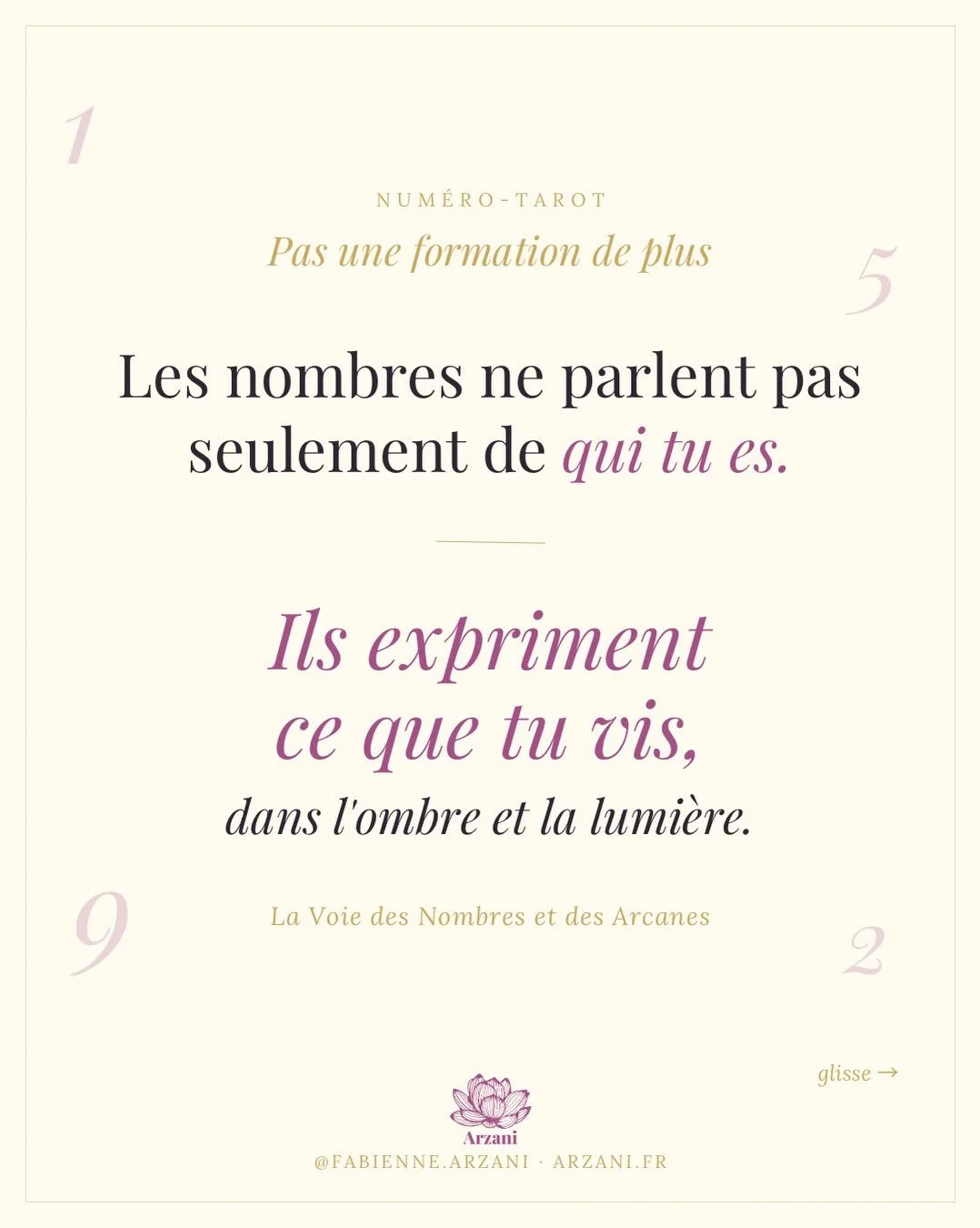 🌟 Des formations en num&eacute;rologie, il en existe beaucoup. Alors pourquoi en cr&eacute;er une de plus ?

✨ Parce que la plupart s&rsquo;arr&ecirc;tent &agrave; la symbolique. Elles expliquent ce que veut dire un nombre, sans montrer ce qu&rsquo;