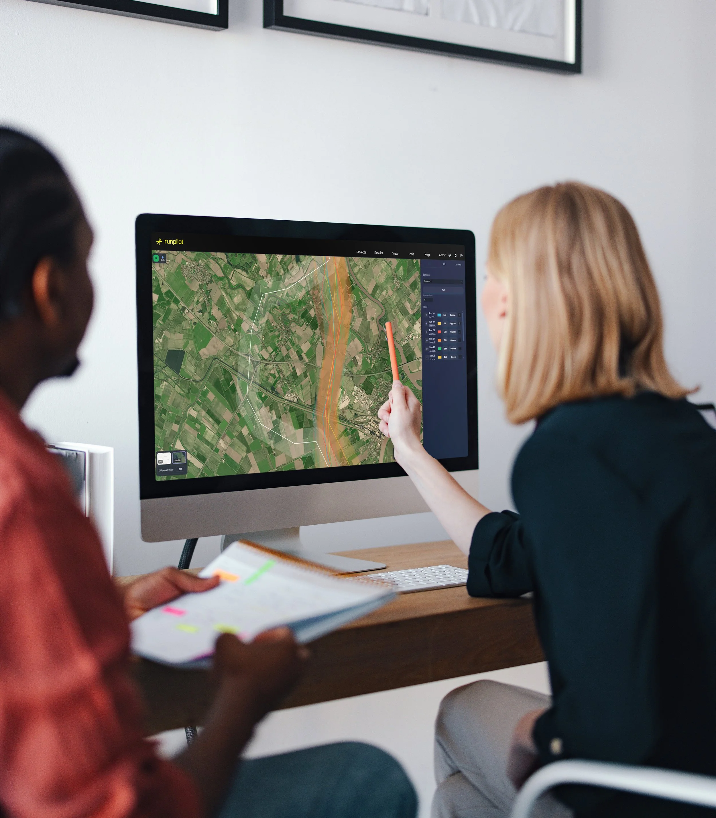 Transmission Operator Engineers using RunPilot Software.