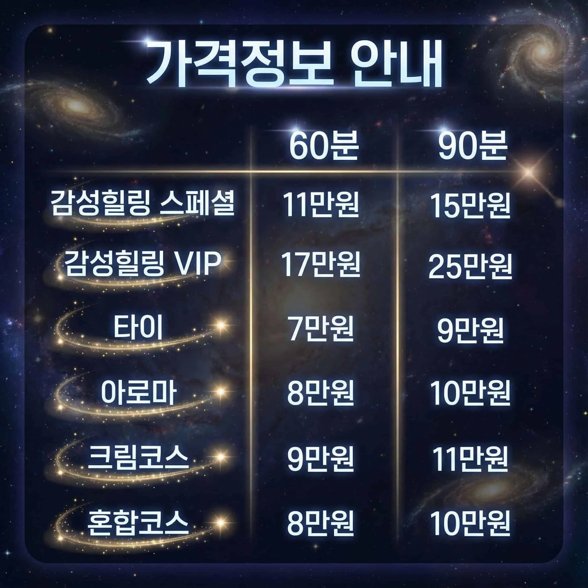 전남출장마사지 가격정보 안내 이미지