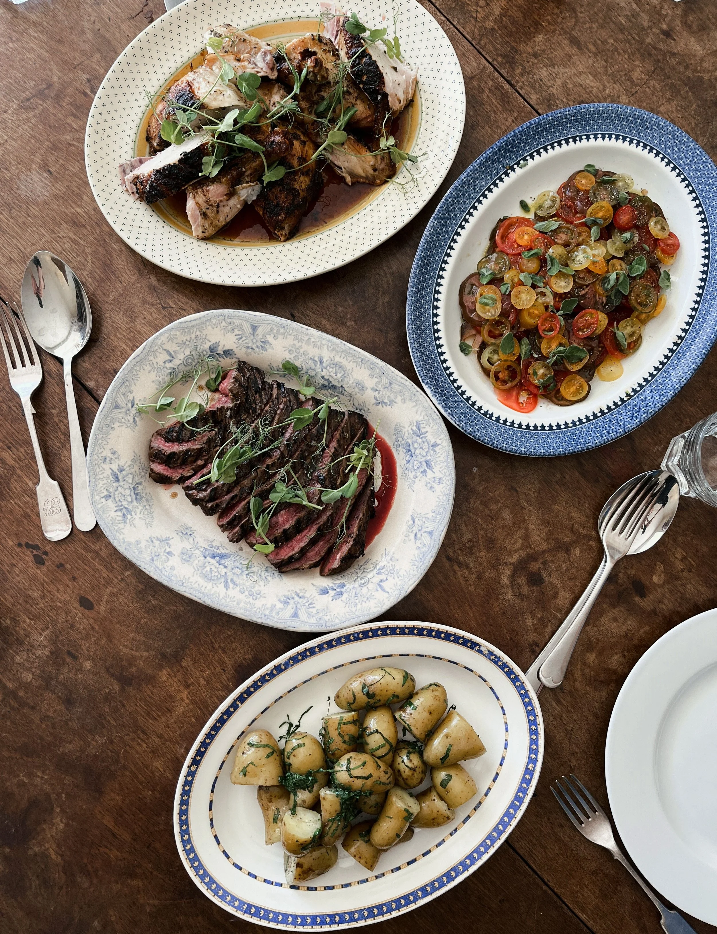 Rustic Sharing Lunch