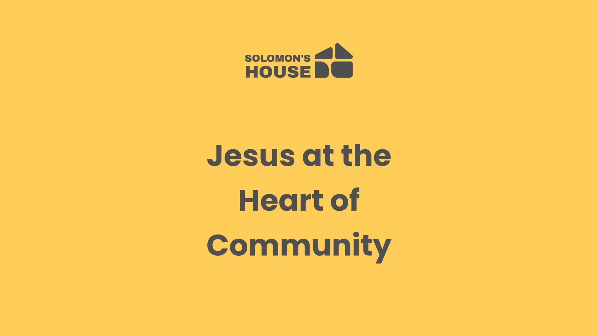 Transforming Lives: Jesus at the Heart of Community