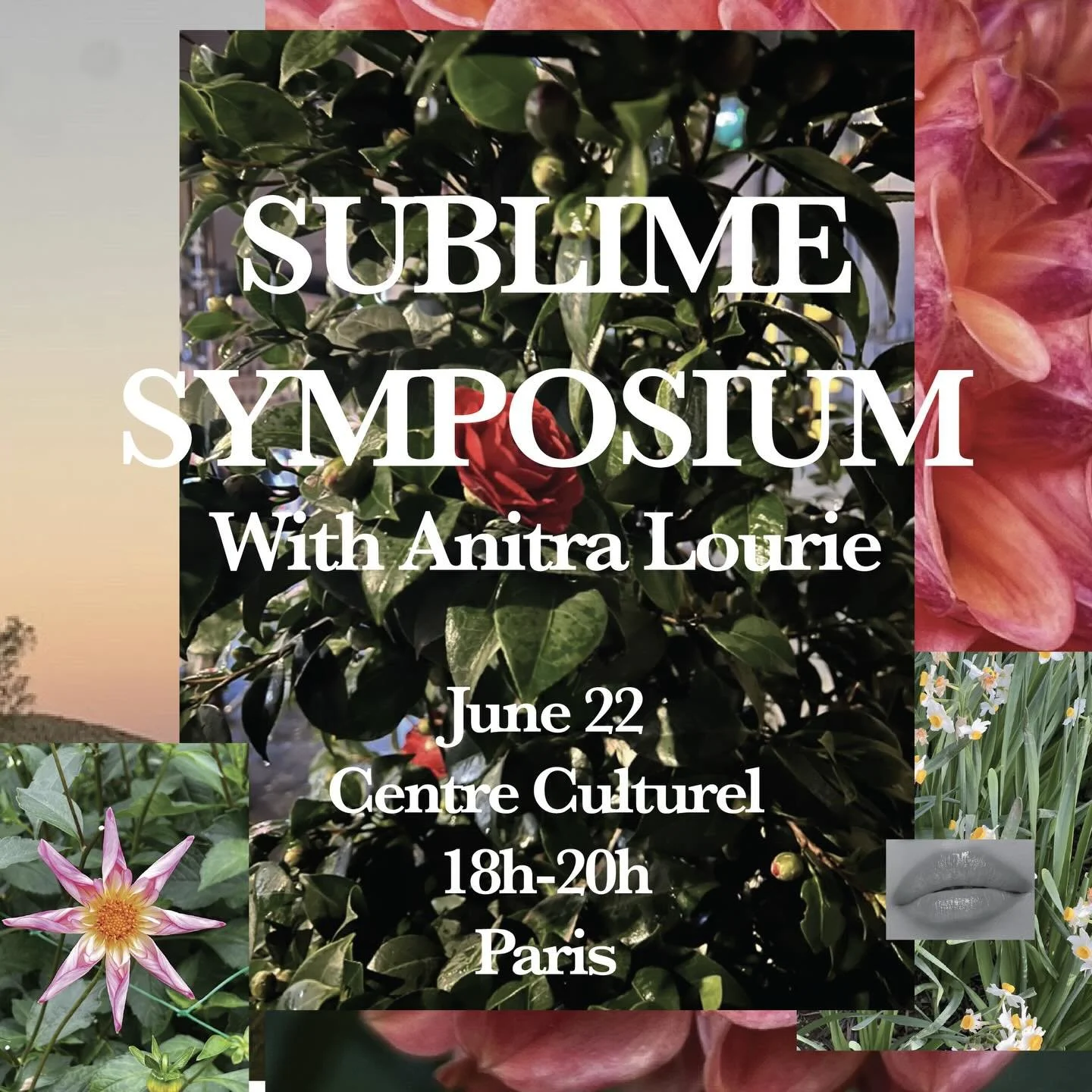 Come join Dr. Anitra Lourie @anitra_l in an evening symposium on the Sublime. From the word symp&iacute;nein, &ldquo;to drink together&rdquo;, evening sessions inspired by the ancient Greek practice of gathering around wine and food to discuss philos