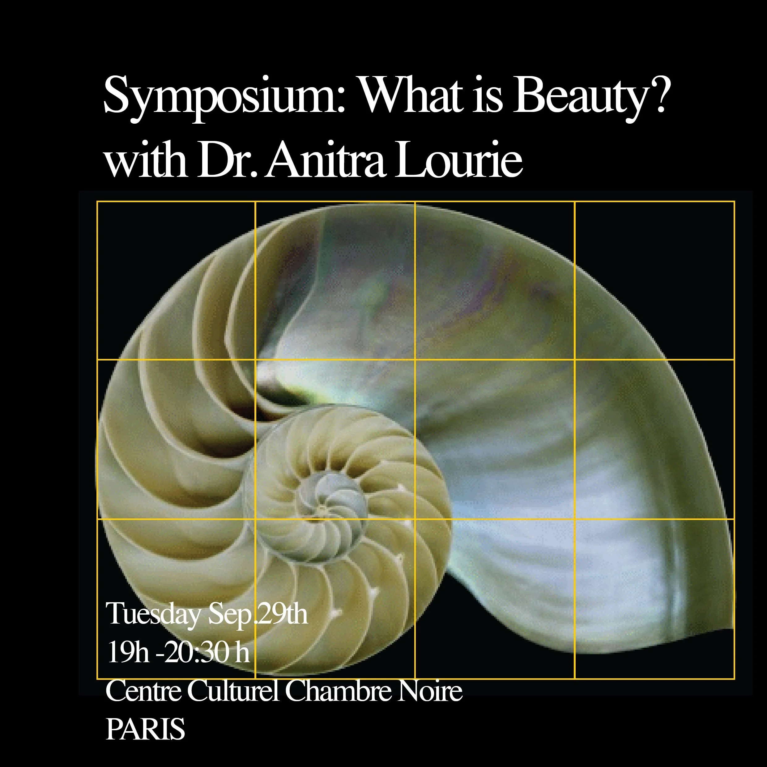 What is Beauty?

Come join @anitra_l @centreculturel_ to discuss beauty!

From the word symp&iacute;nein, &ldquo;to drink together&rdquo;, evening sessions inspired by the ancient Greek practice of gathering around wine and food to discuss philosophi