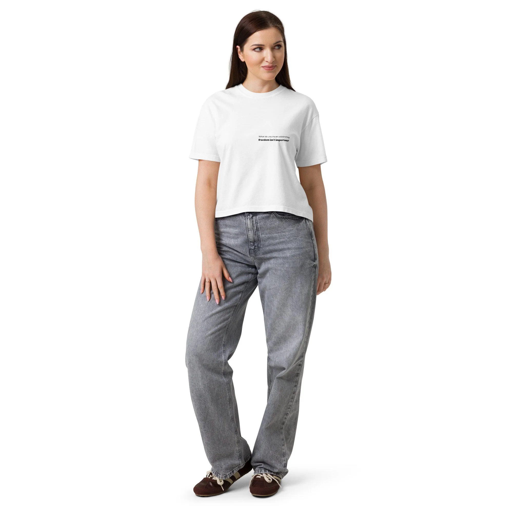Celebrating freedom boxy tee