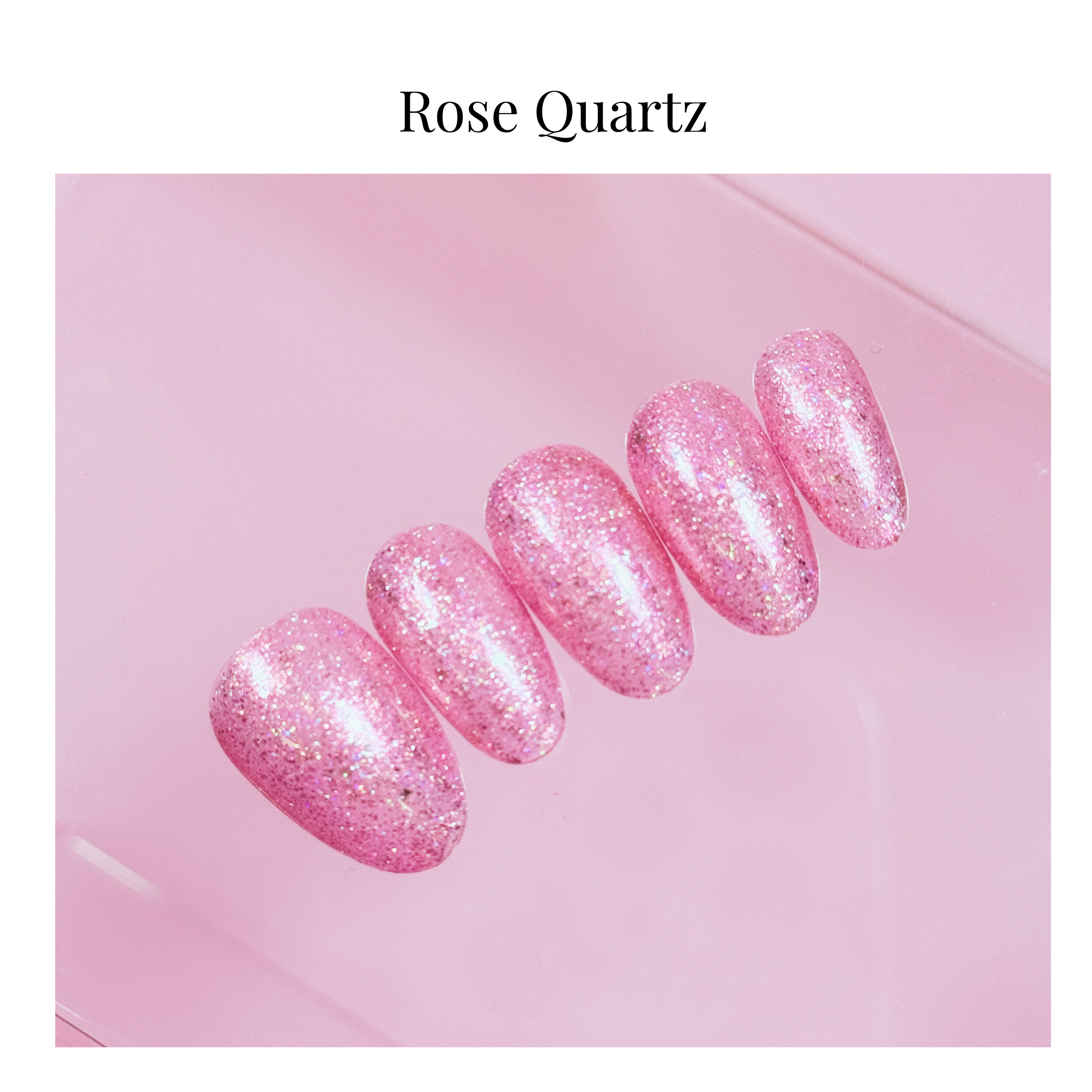 Rose Quartz Glow Press-On Nail Set