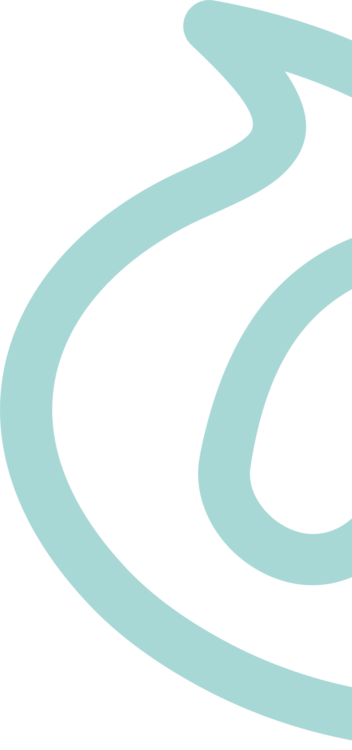 Close-up of the Minding Your Business logo with a stylized, curved shape in light blue.