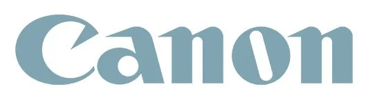 Canon logo in blue text.