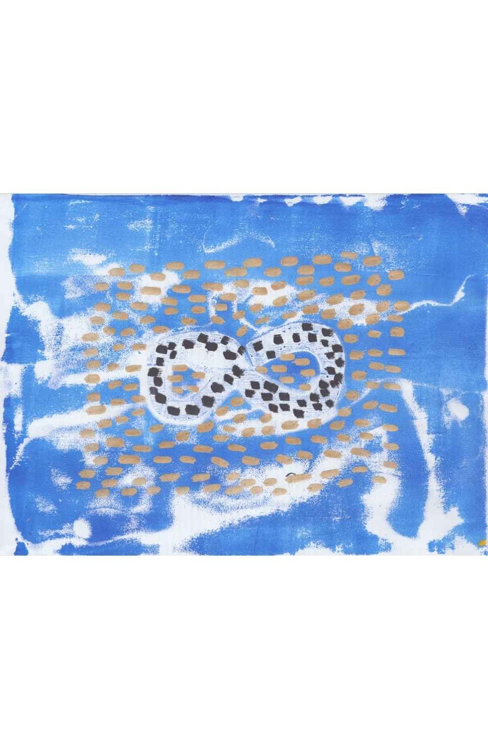 Black Dotted Infinity Symbol, A4 Gel Print 2026