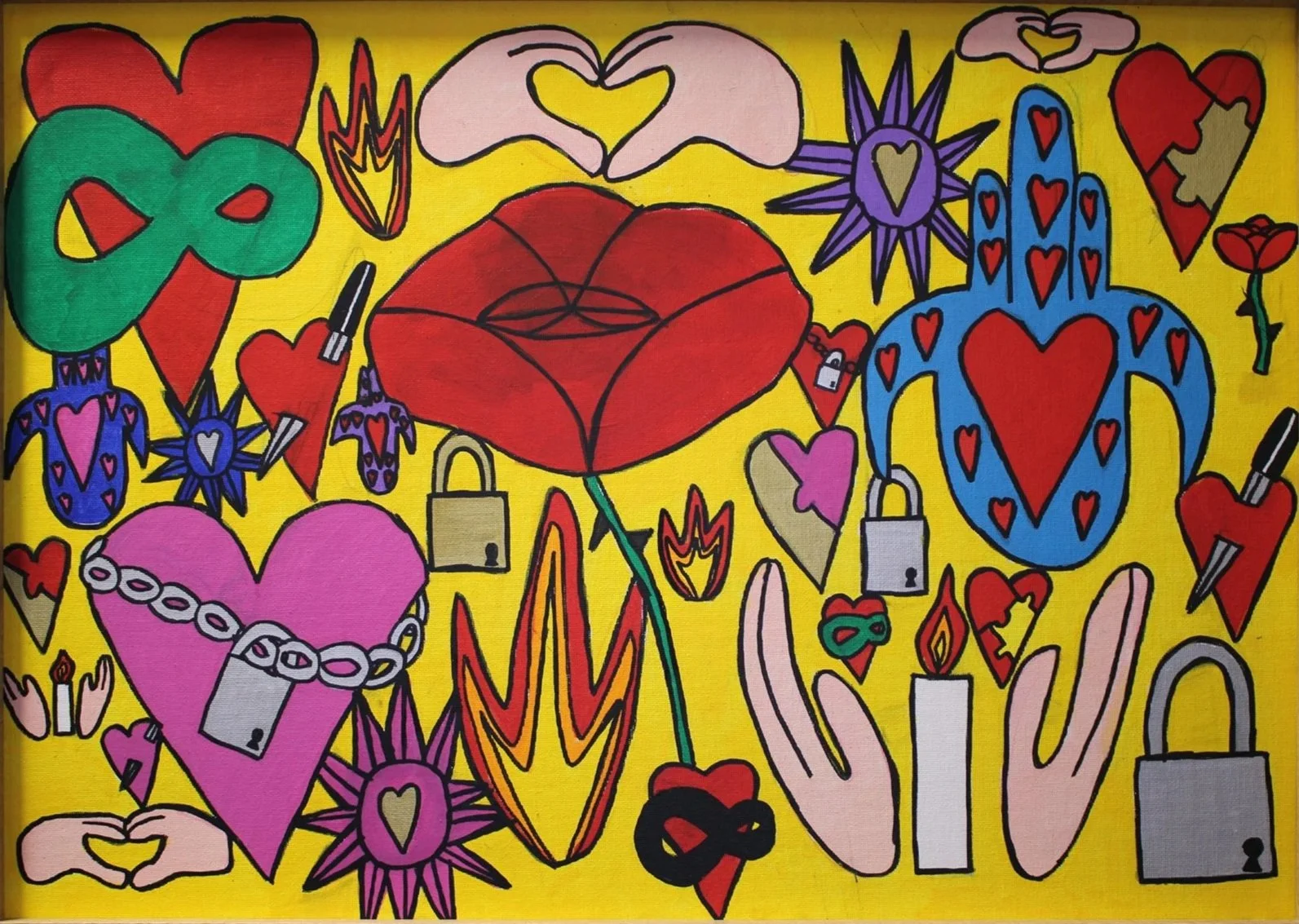 Meaning of Love 1, Acrylic on Canvas. A2, 2026. 