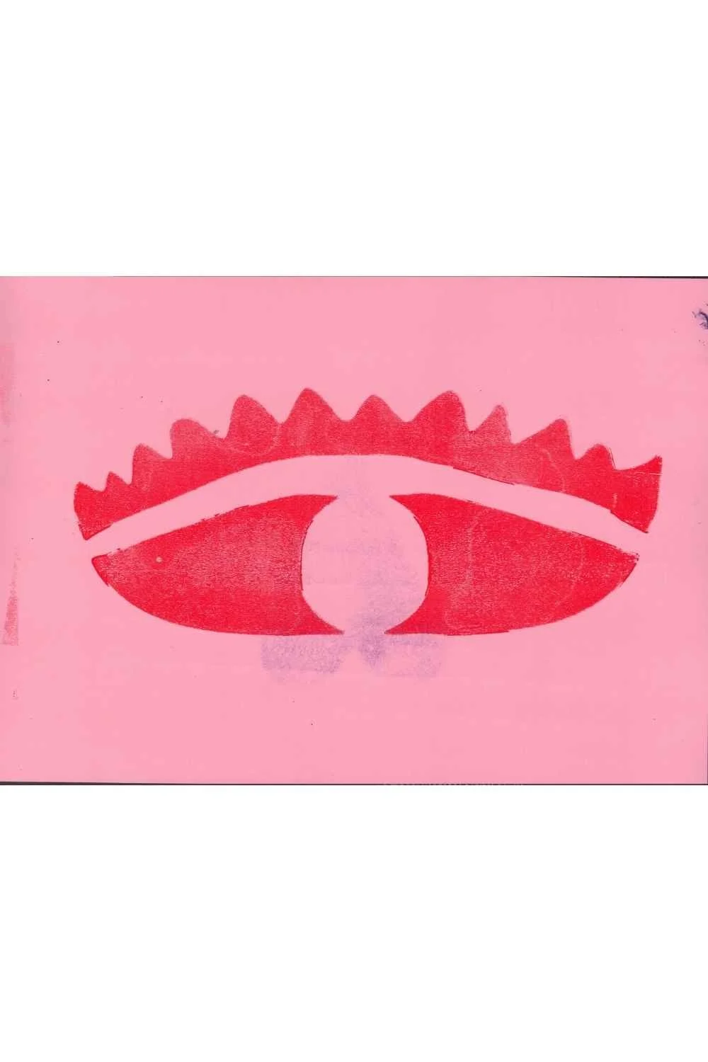 Red Eye on Pink, A4 Gel Print 2026