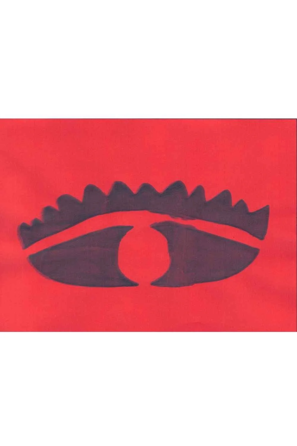 Black Eye on Red, A4 Gel Print 2026