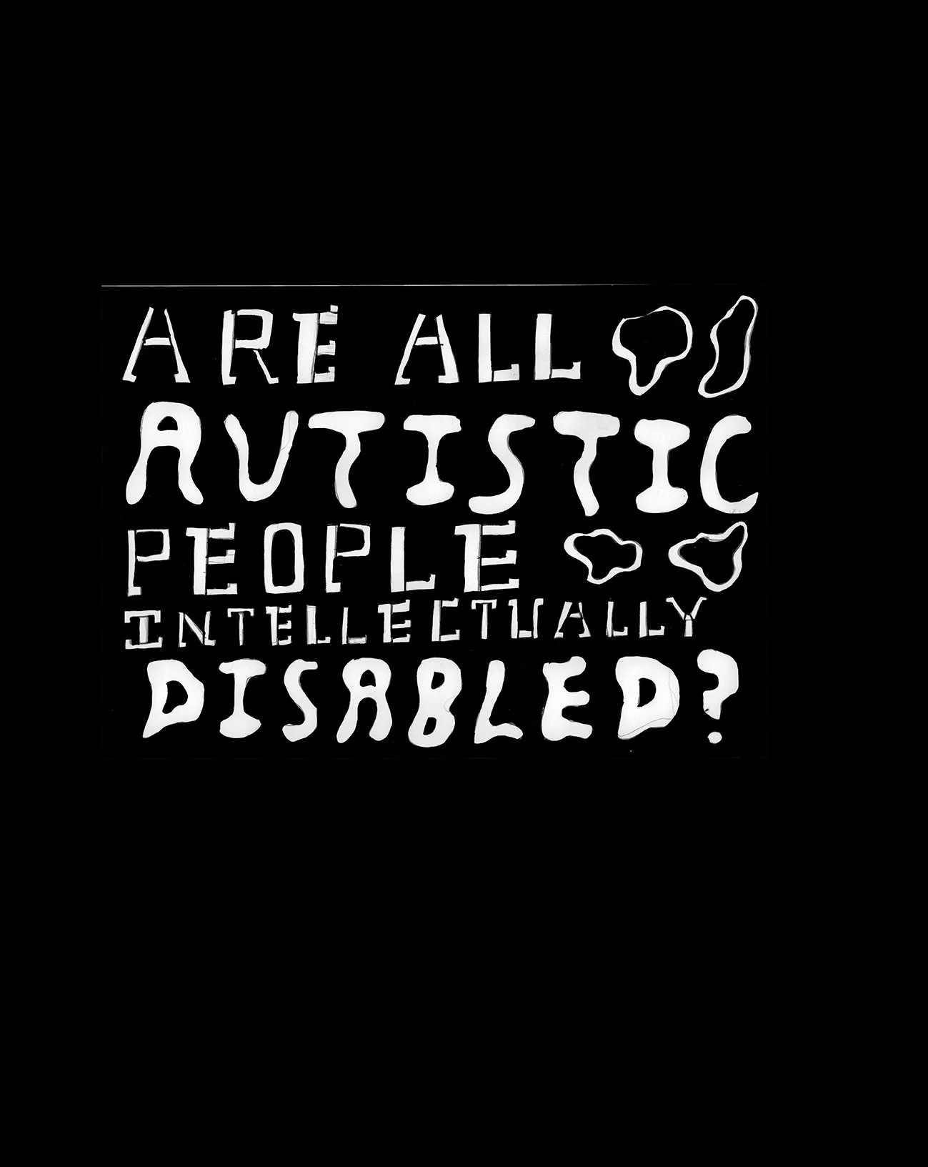 Questions asked to Autistic people Zine 2024