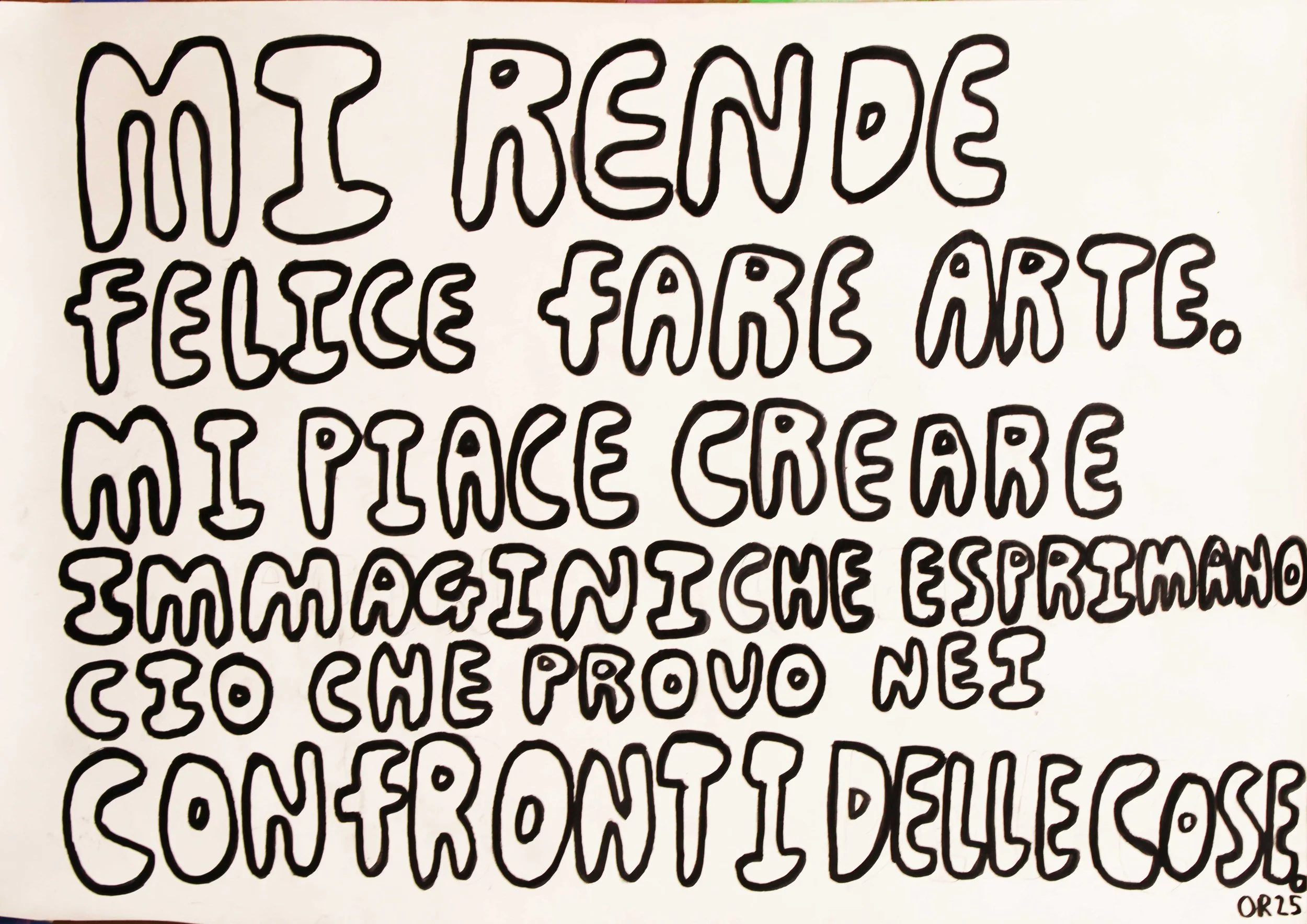 Mi rende felice fare arte 2025