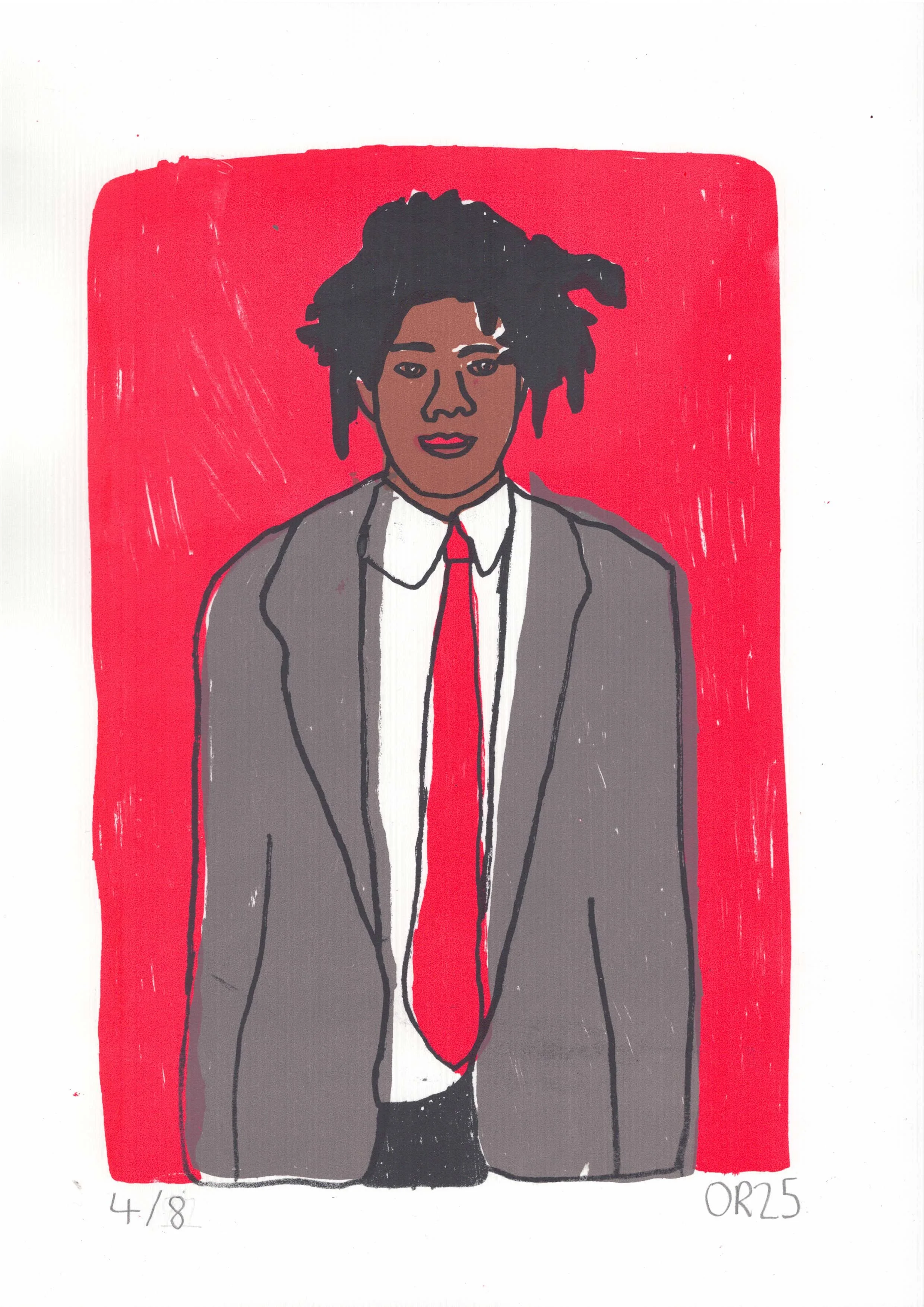 Basquiat Screenprint A4 2025