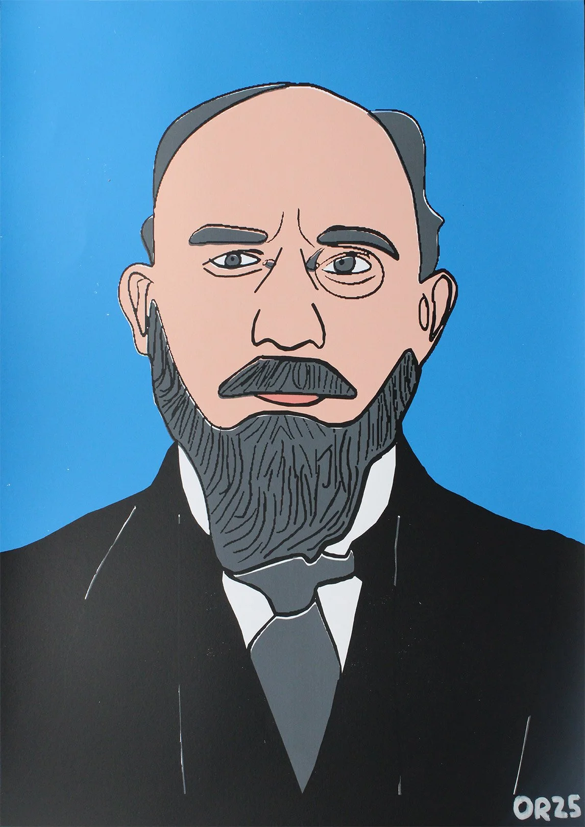 Eric Satie Screenprint A2 2025