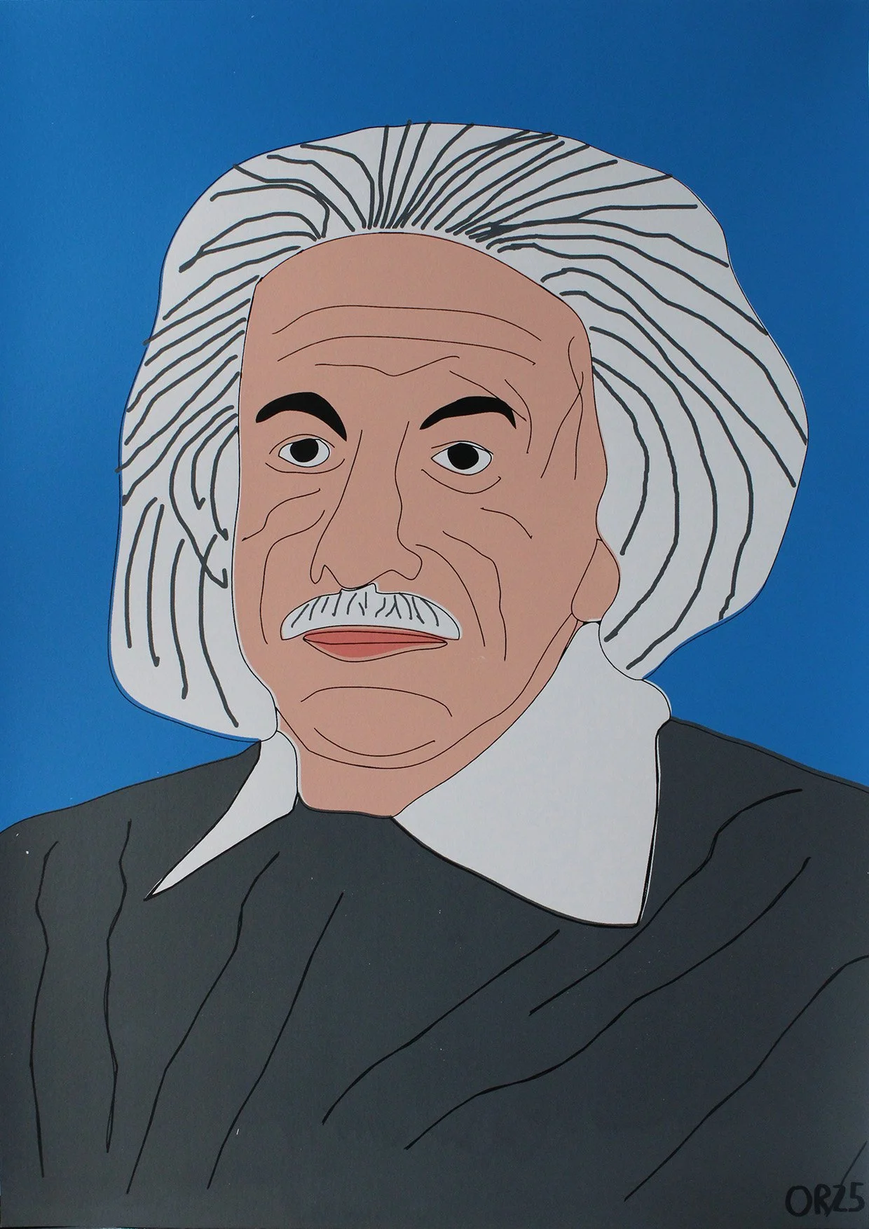 Einstein Screen Print A2 2025