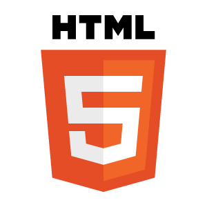 HTML5 logo with orange shield and white number 5