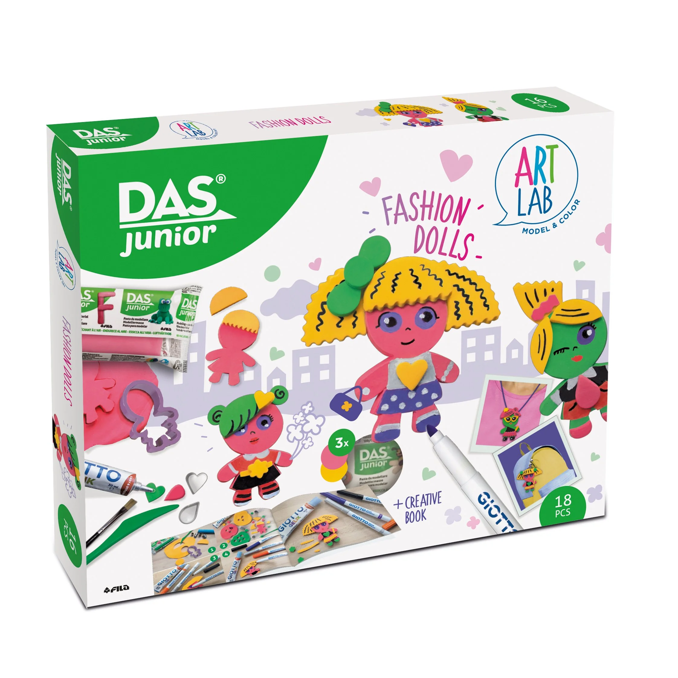 DAS Junior Art Lab Fashion Dolls Creative Set