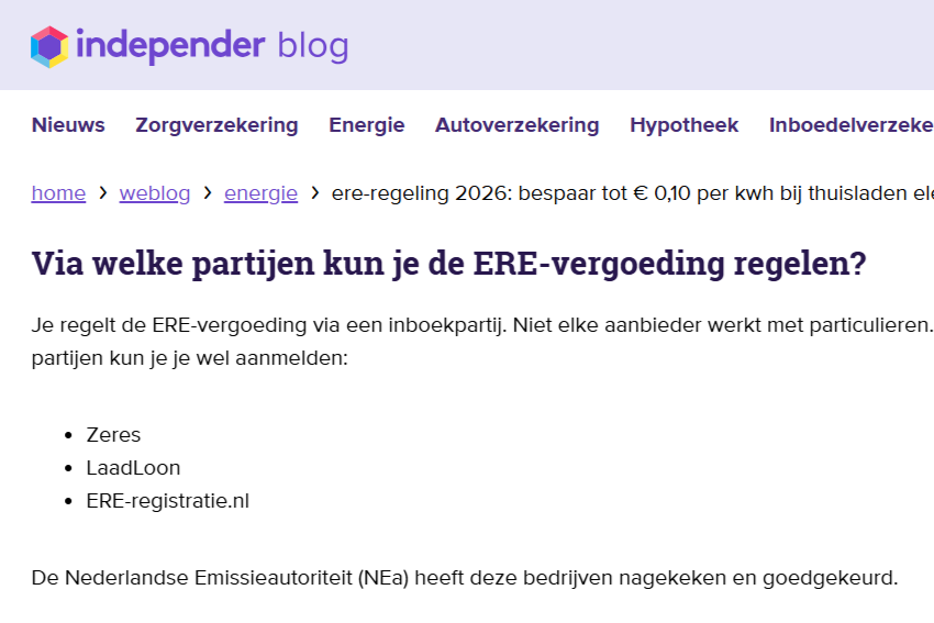 Independer vergelijkt inboekdienstverleners
