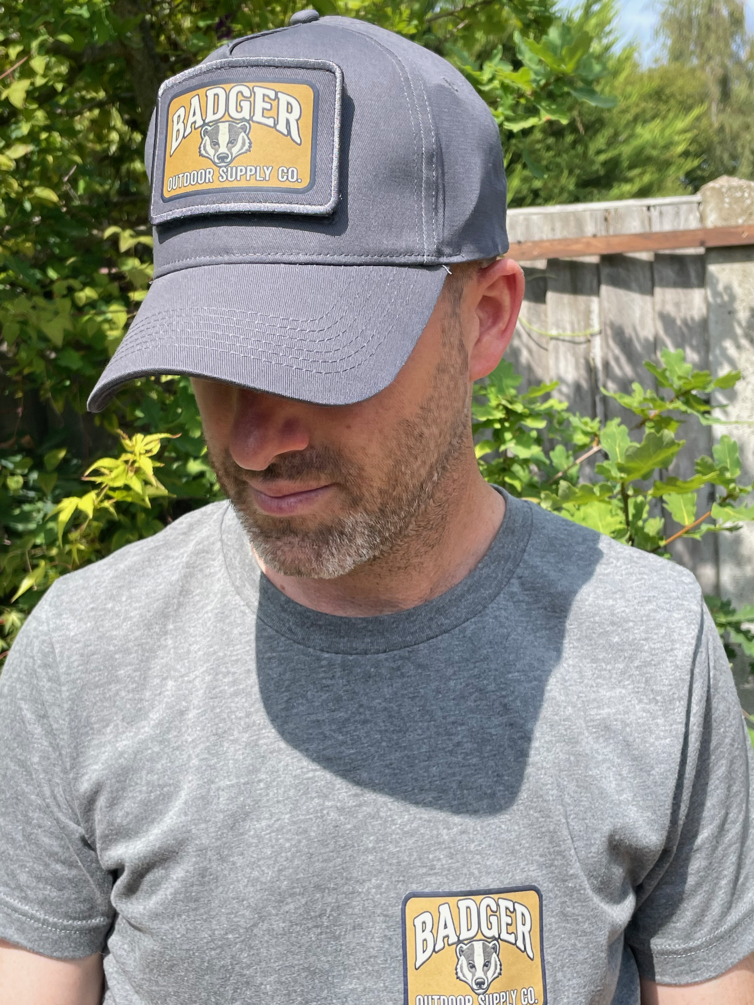 Badger Trucker cap ,Grey