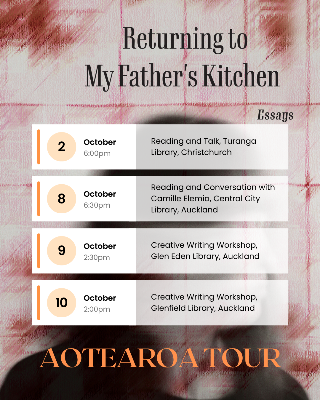 New Zealand book tour!