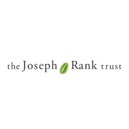 Logo for the Joseph Rank Trust featuring text and a green leaf icon.
