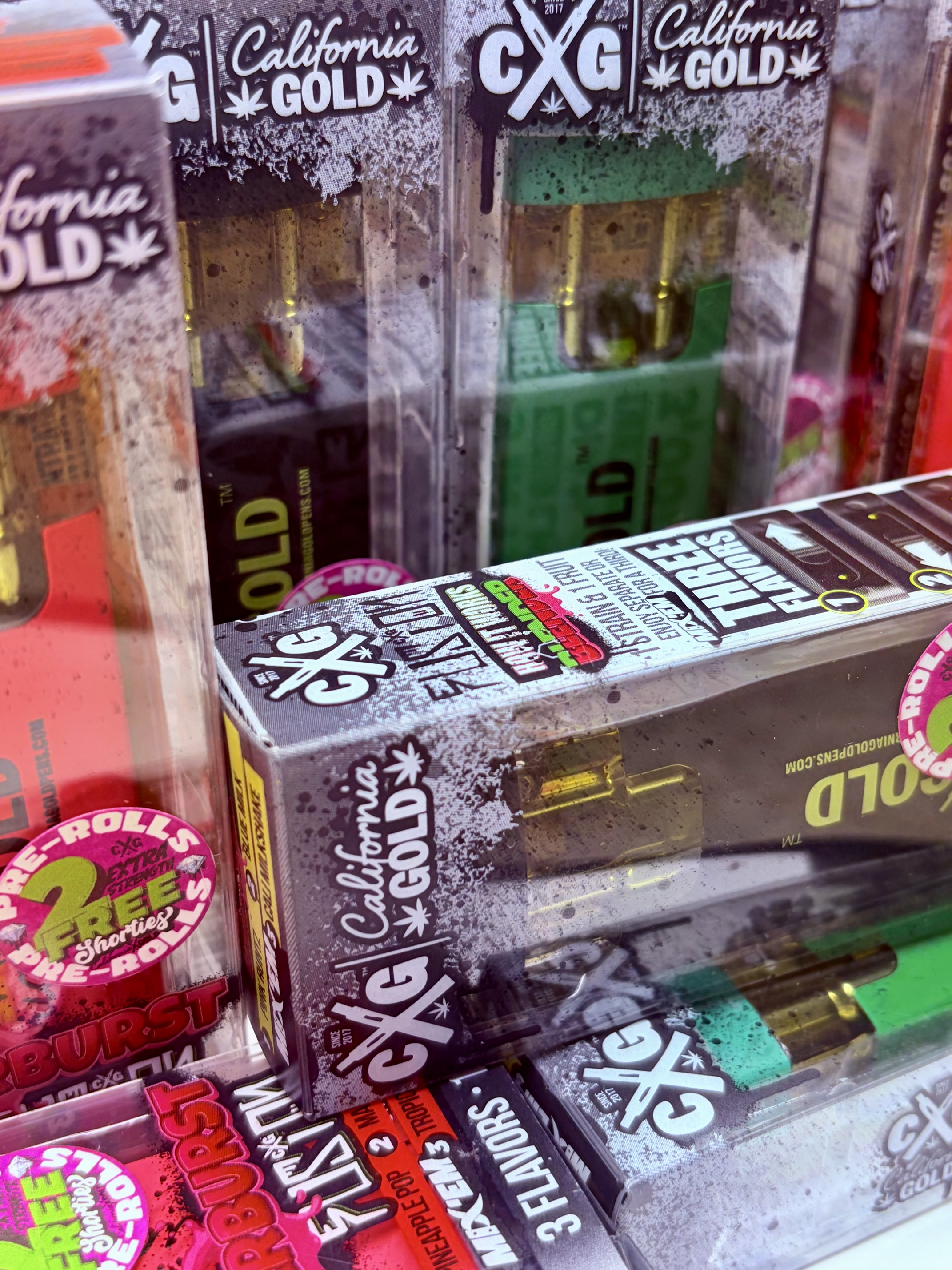 3g Cali-Gold Carts + 2 FREE Prerolls Included