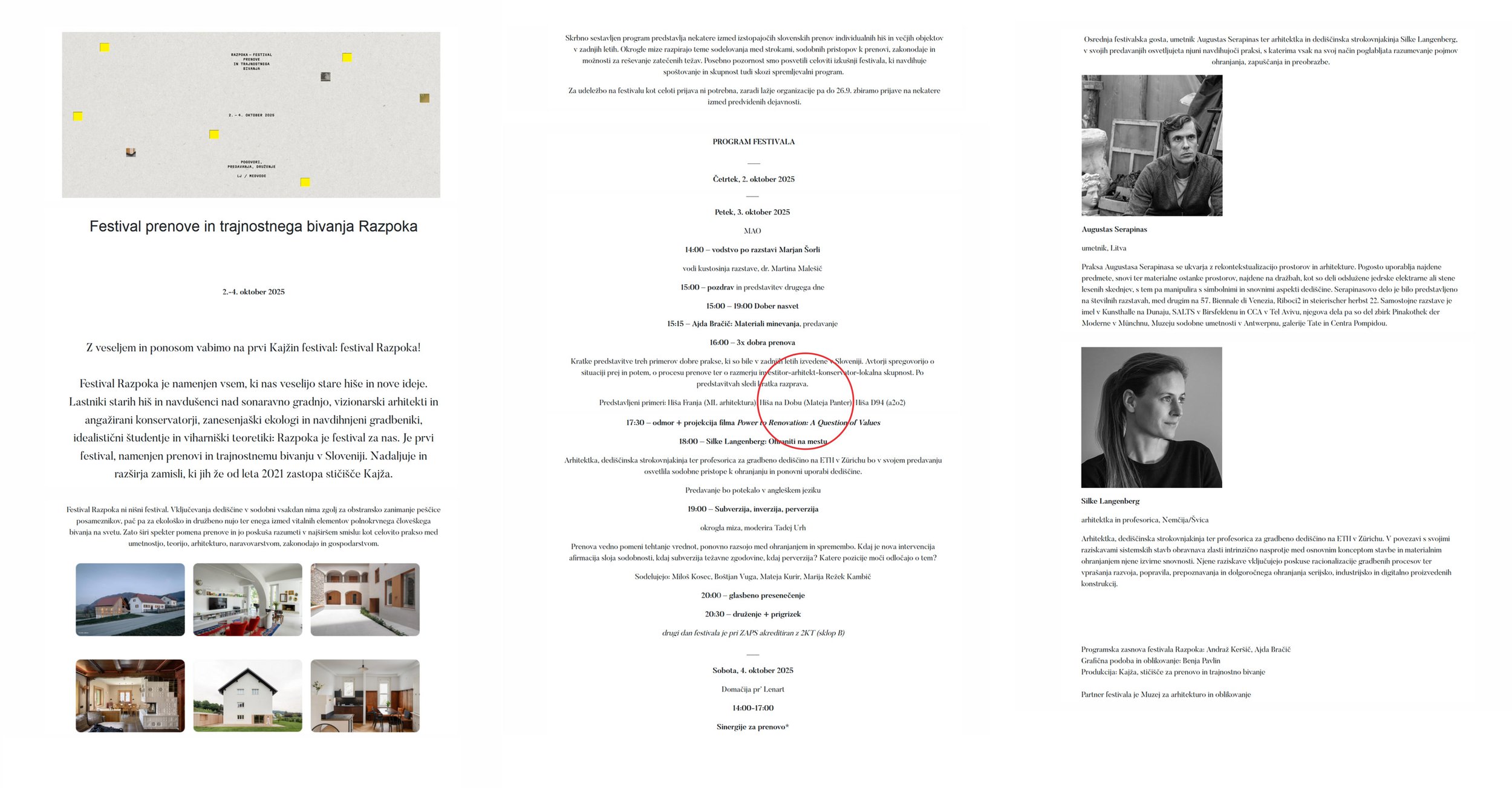 Razpoka / 3. oktober 2025