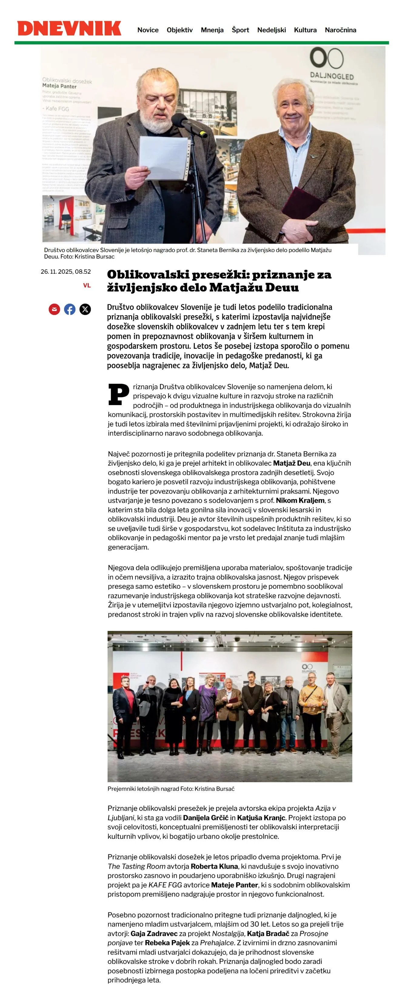 Dnevnik / 26. november 2025